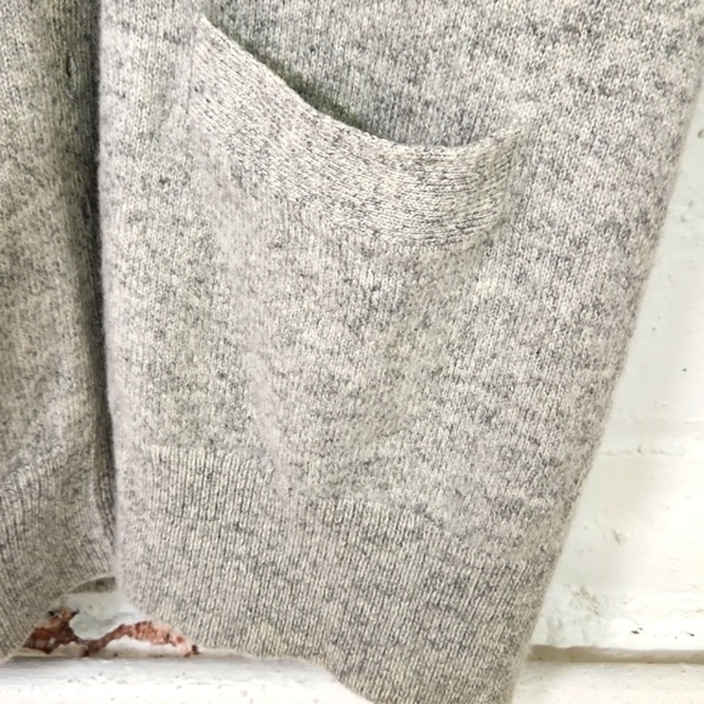 J. Crew Light Gray V‑Neck Pocket Cardigan - Picture 3 of 7